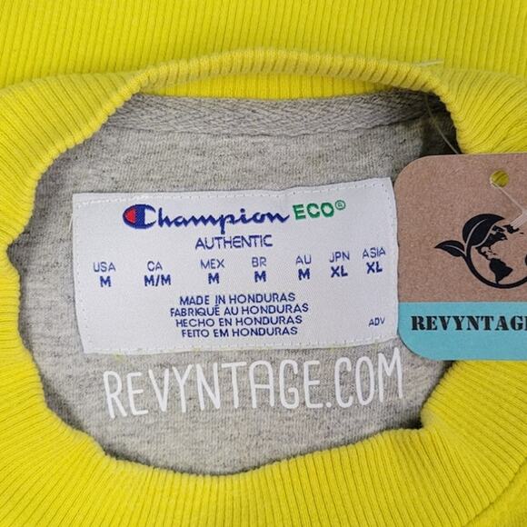 Hand Printed Upcycled Mens Medium Watercolor Peony Flower Long Sleeve Sweatshirt - Picture 4 of 4